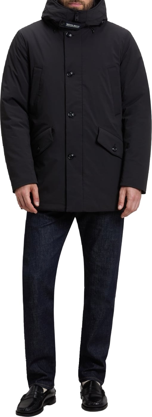 Heren Stretch parka Zwart
