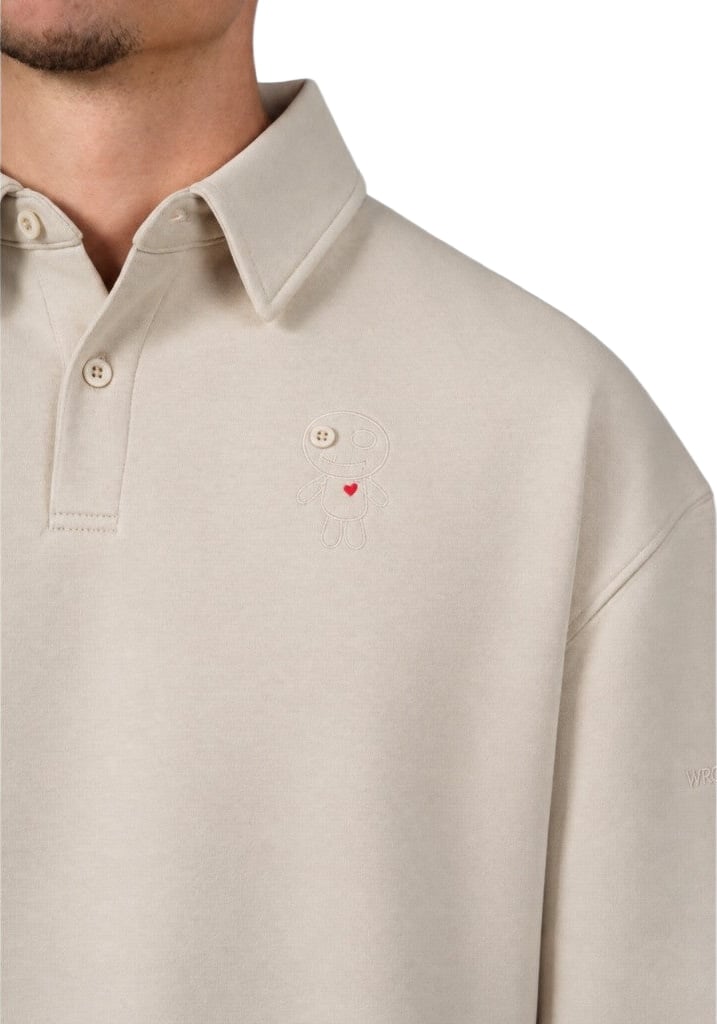 ASTI POLO SWEATER - SAND