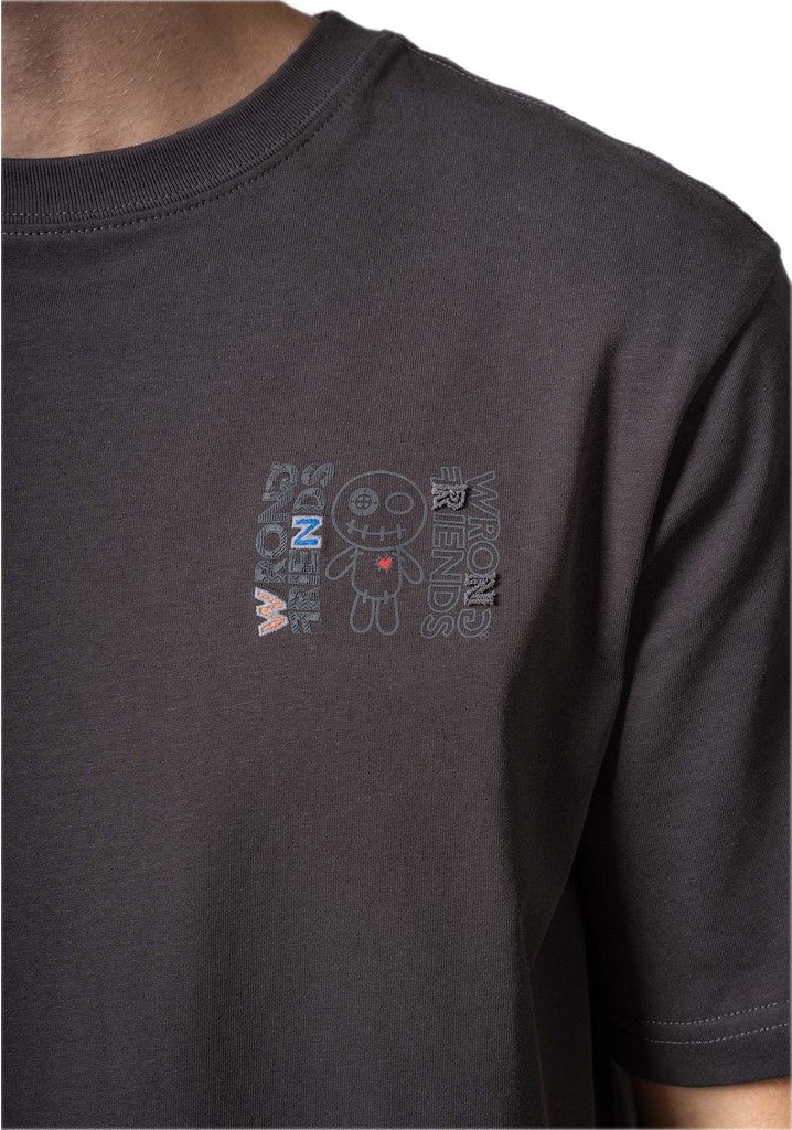 NELSON T-SHIRT - STONE GREY