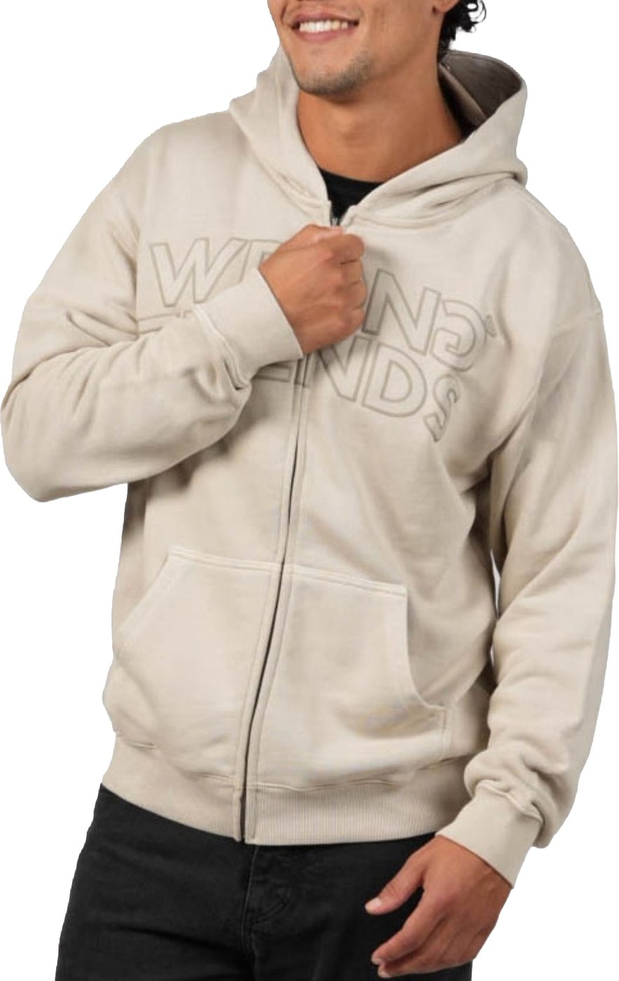 PORI ZIPPED HOODIE - SAND