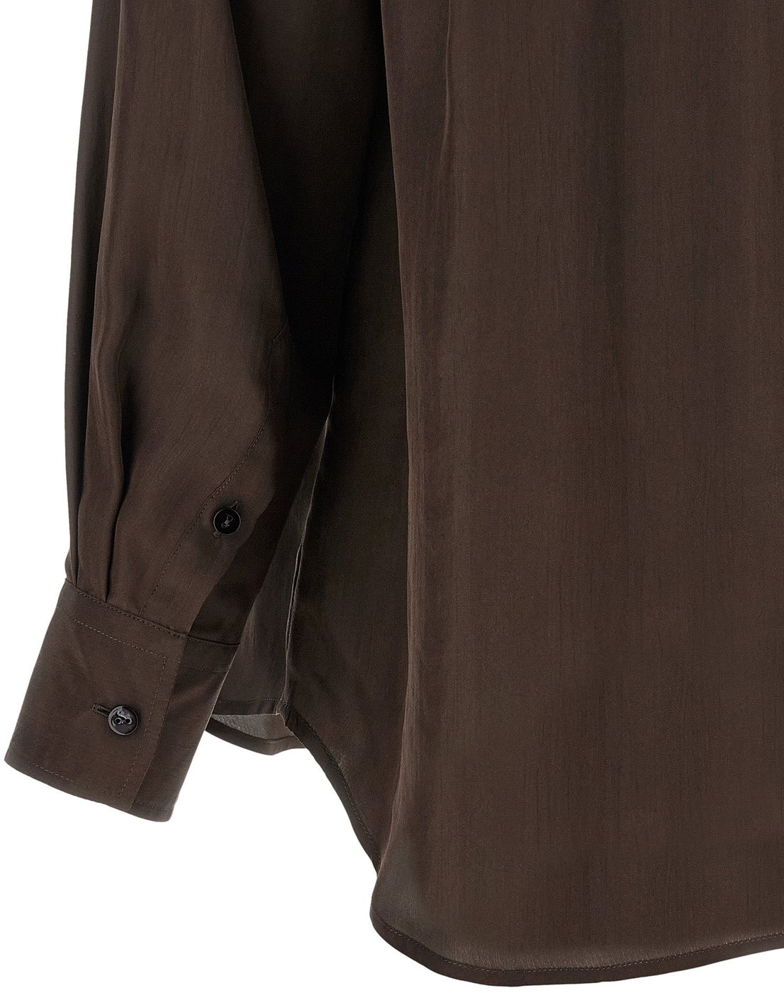 XACUS Brown Silk Blouse