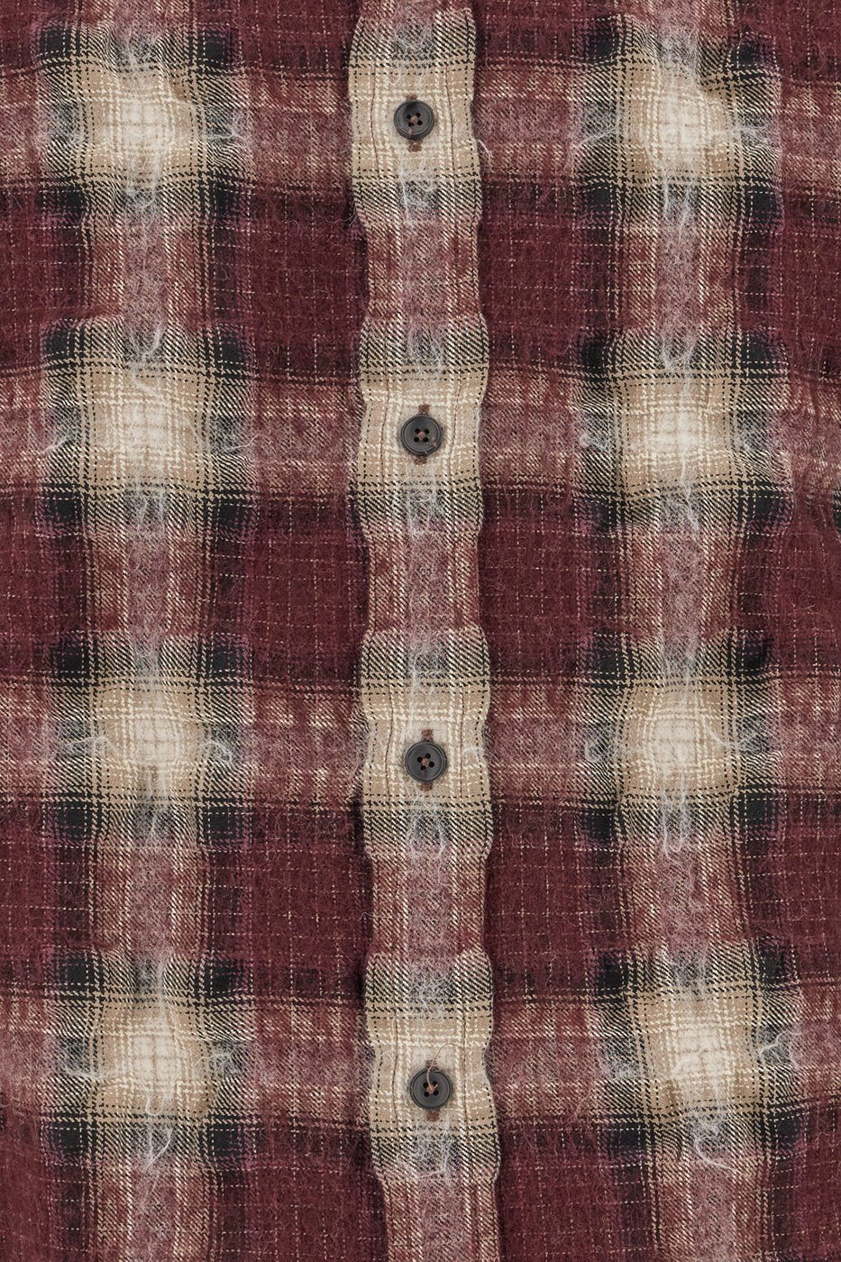 Xacus Printed cotton and wool shirt