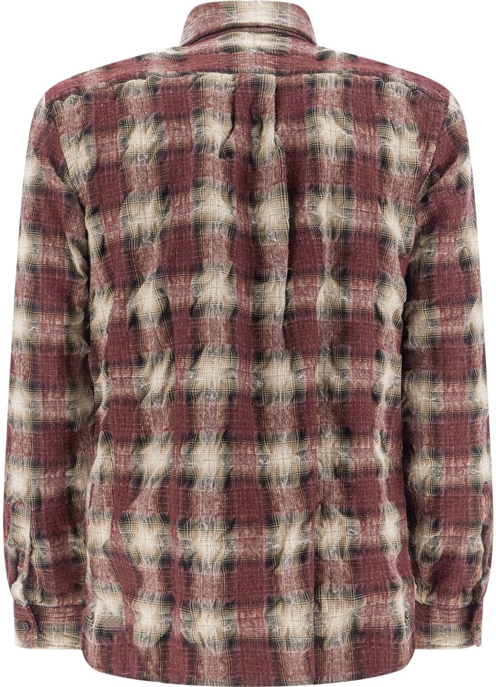 Xacus Printed cotton and wool shirt