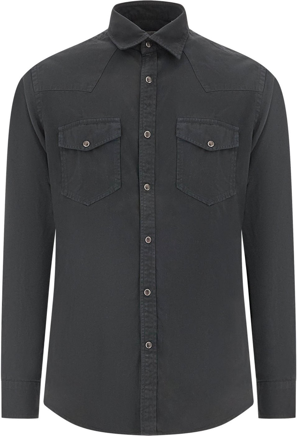 Xacus Black cotton shirt