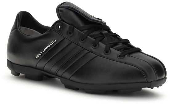 Y-3 Black Calf Leather Bos Taurus Athletic Sneakers