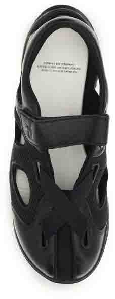 Y-3 Black Calf Leather Bos Taurus Flat Sandals