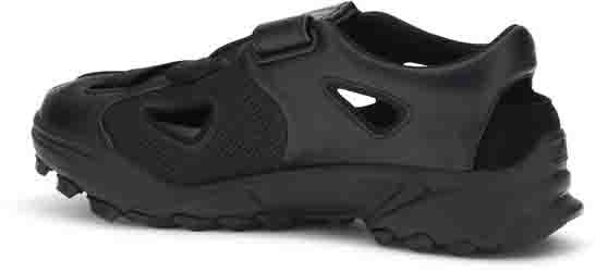 Y-3 Black Calf Leather Bos Taurus Flat Sandals