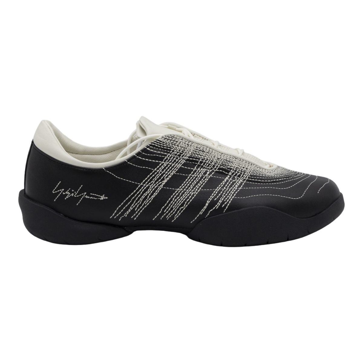 Low-Profile Sneakers with Textured Stitching and Signature Detail