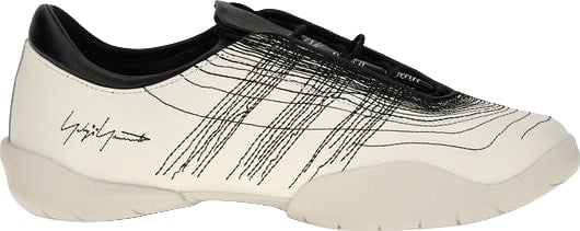 Minimalist White Sneakers with Intricate Black Patterns