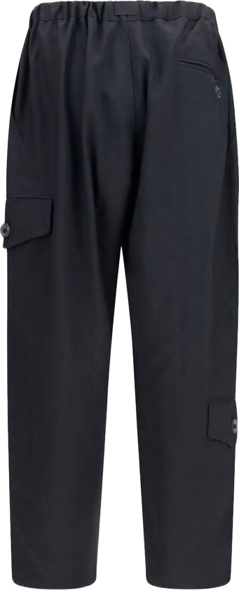 Technical Fabric Cargo Pants with Utility Pockets and Integrated Belt