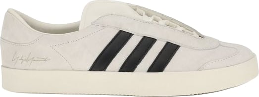 White Gazelle Drawstring Laces Leather Sneakers