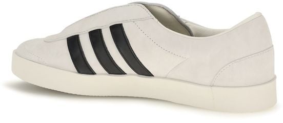 White Gazelle Drawstring Laces Leather Sneakers