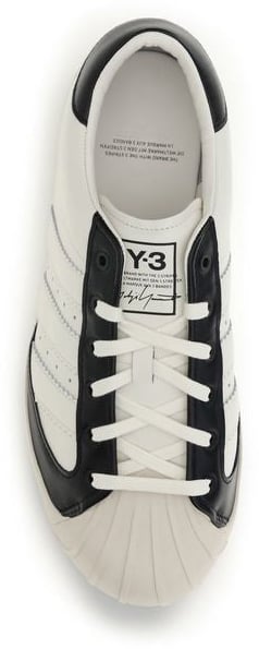 Y-3 White Calf Leather Bos Taurus Low Top Sneakers