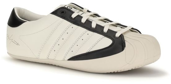 Y-3 White Calf Leather Bos Taurus Low Top Sneakers