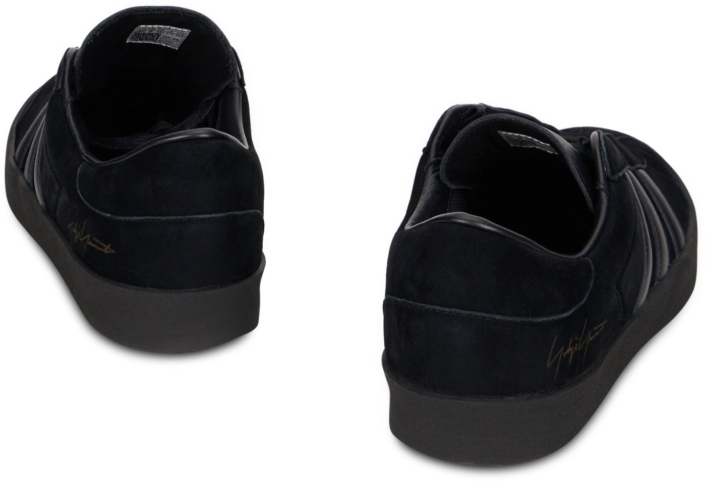 Leather sneakers with stripes