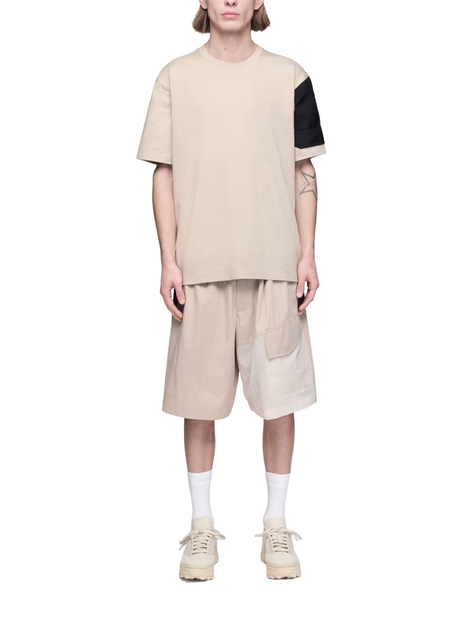 Lightweight Cotton-Blend Ring Detail Shorts