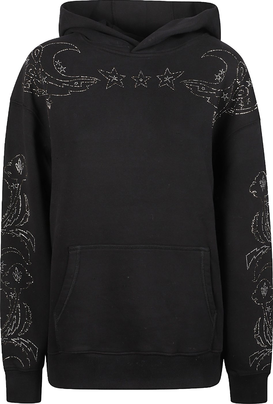 Sweela Strass Hoodie Sweatshirt Black