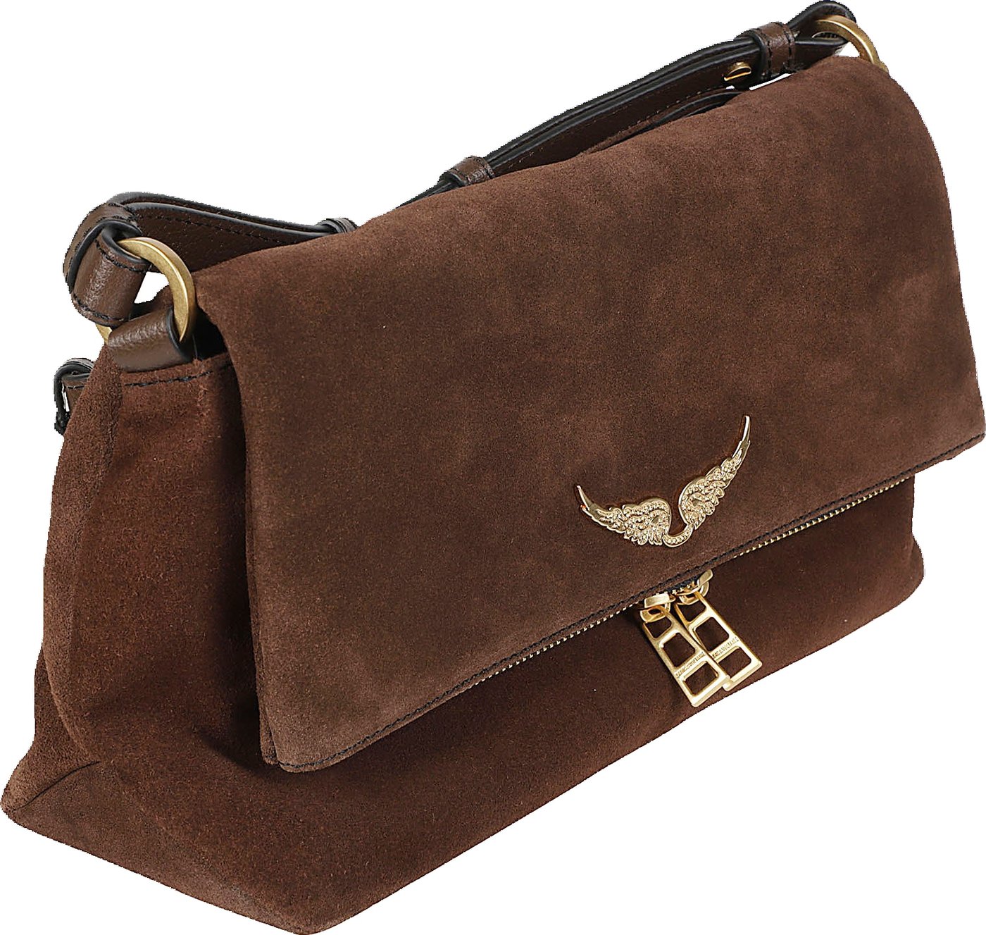 Rocky Ii Suede Bag Brown