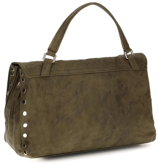 Zanellato Brown Suede Leather Handbag