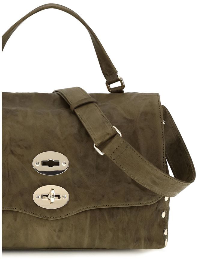 Zanellato Brown Suede Leather Handbag