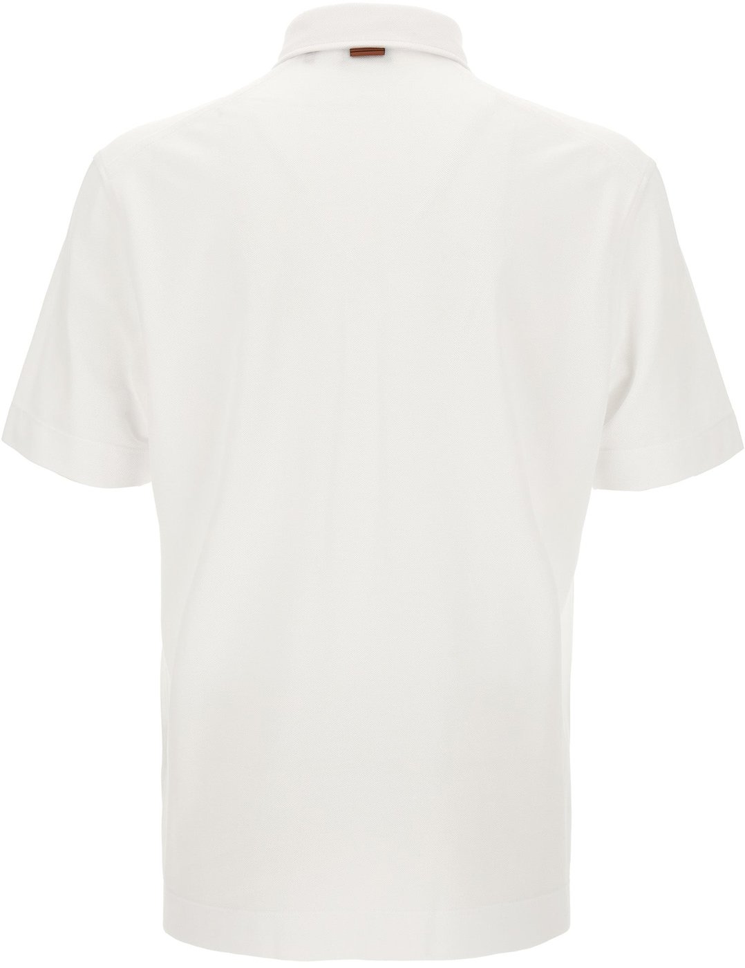 ZEGNA White Cotton Polo Shirt