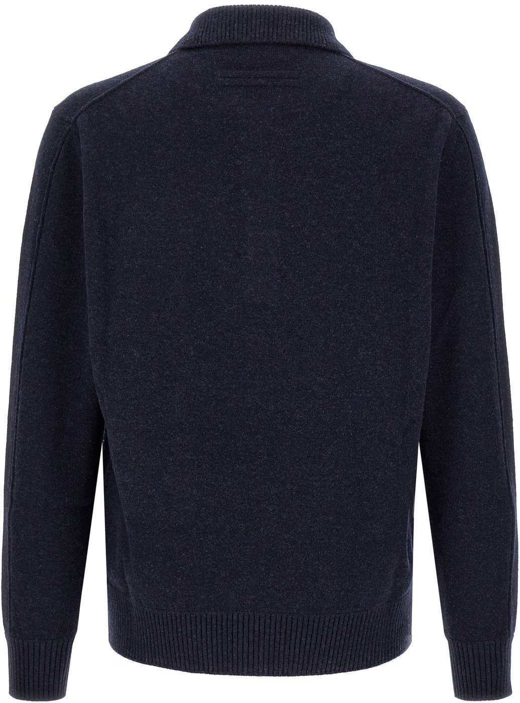 ZEGNA Blue Wool Polo Shirt