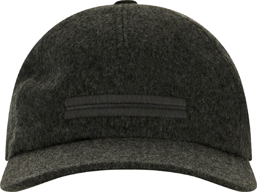 Zegna Dark grey cashmere baseball cap