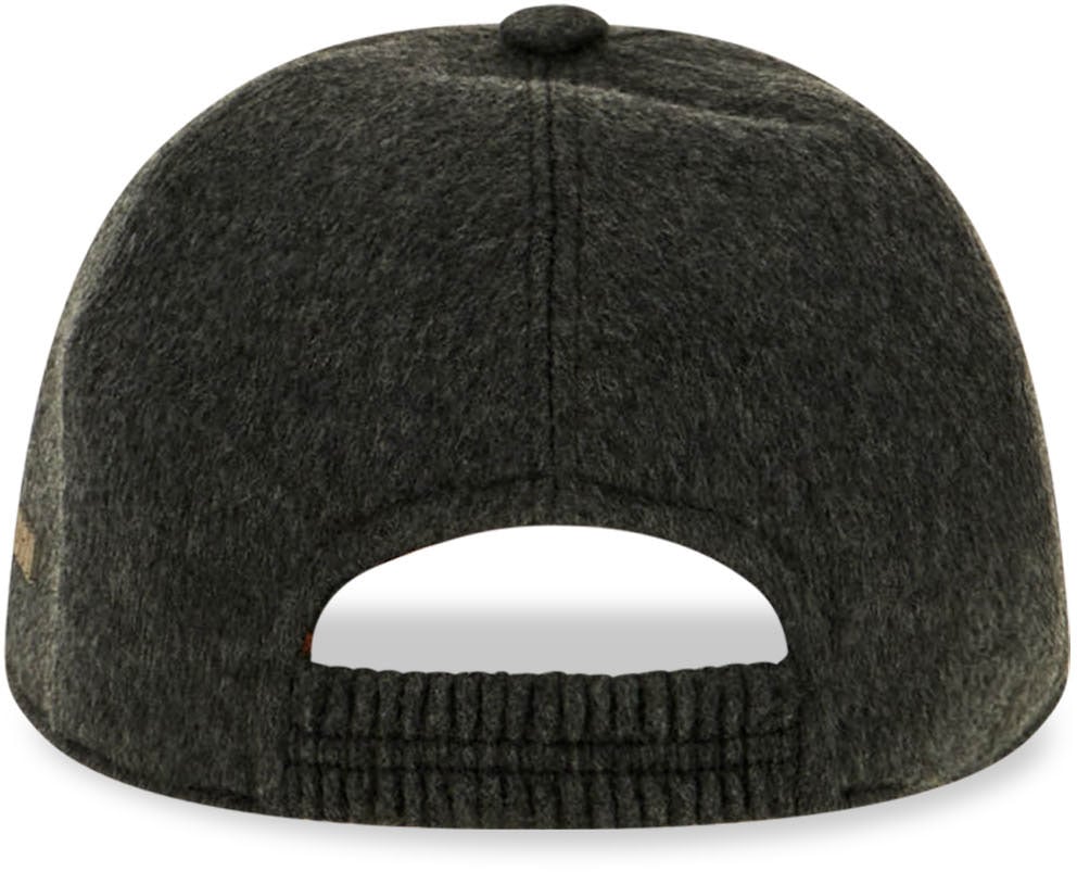 Zegna Dark grey cashmere baseball cap