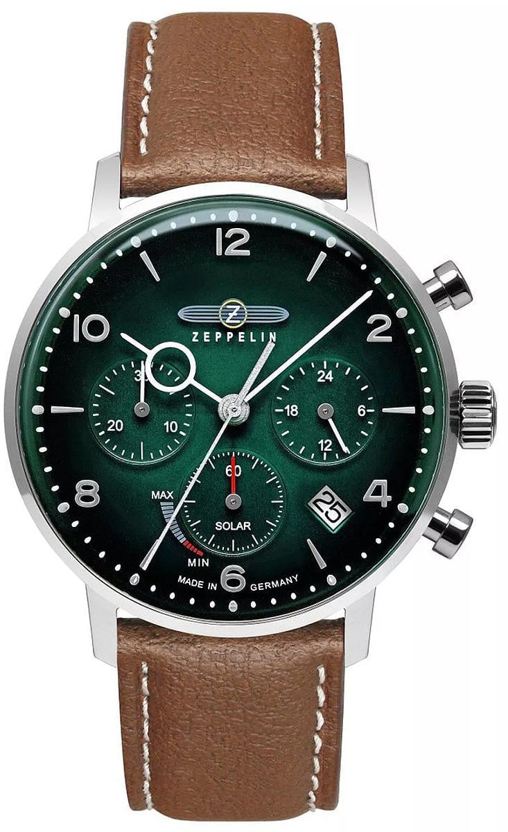 8086-4N LZ 129 Hindenburg Solar chronograaf horloge