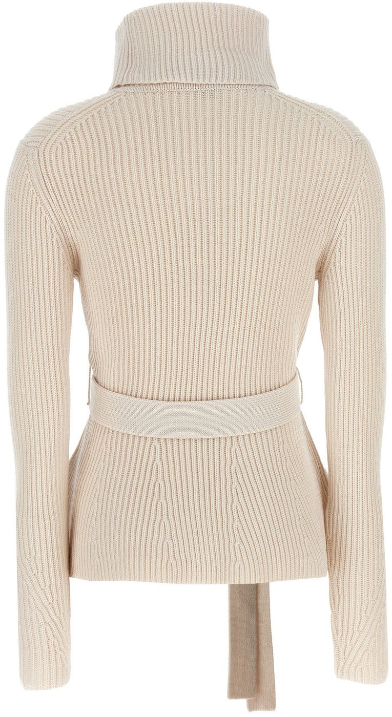 Zimmermann Beige Merino Wool Cardigan