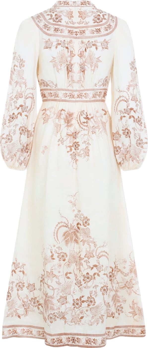 Zimmermann Indra Plunge Midi Dress