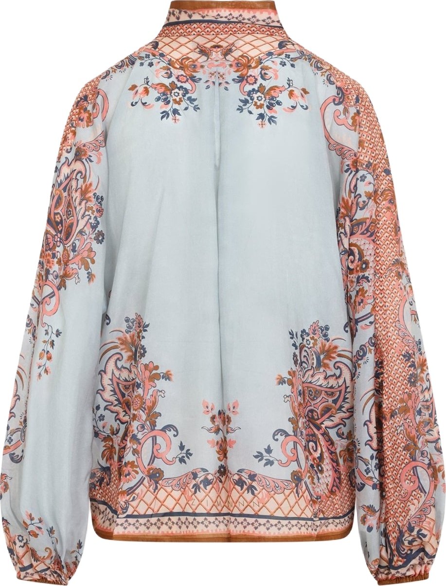 Zimmermann Aster Tie Neck Blouse