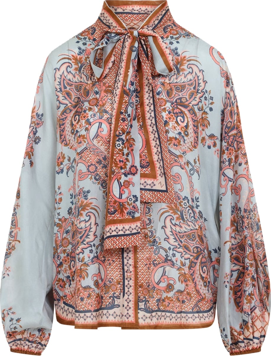 Zimmermann Aster Tie Neck Blouse