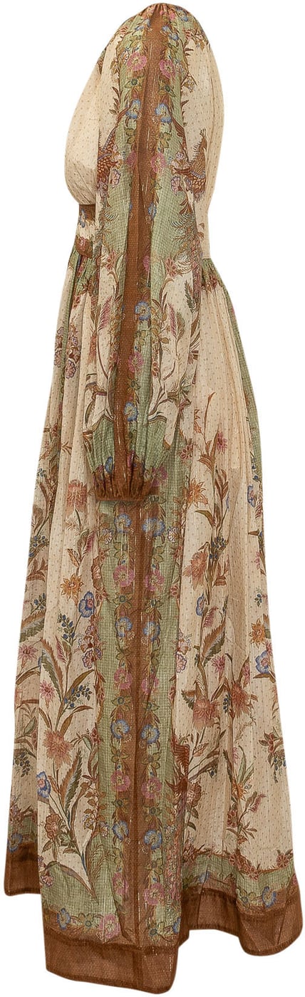 Abito Maxi Indra con Stampa Floreale