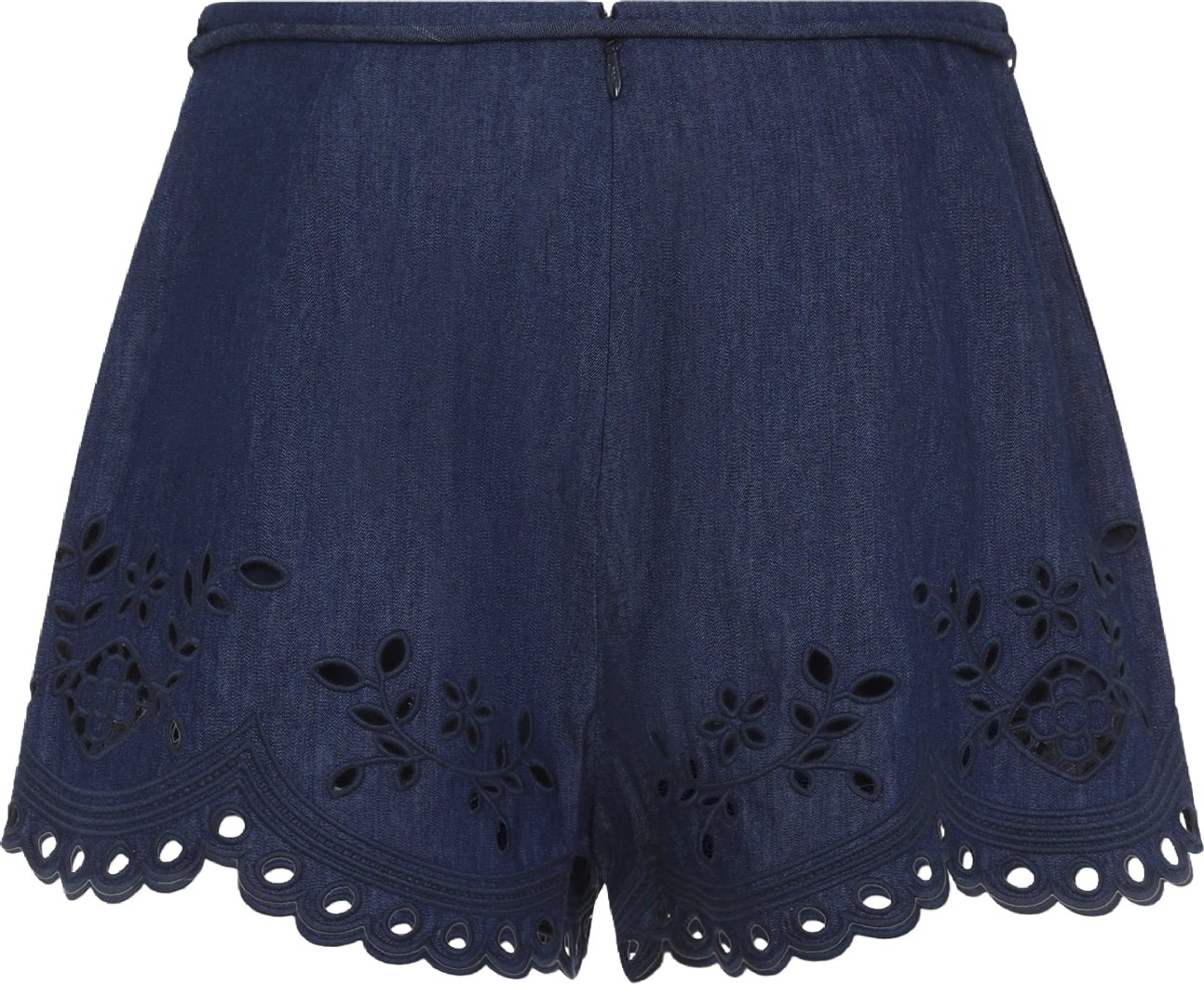 Zimmermann Mahon Broderie Denim Short
