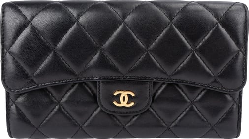Chanel Quilted Lambskin Classic Flap Wallet