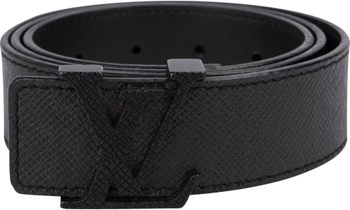 Louis Vuitton Black Taiga Leather LV Initiales Belt (85 / 34) M0001