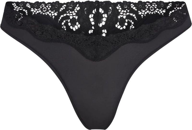 032C Laced thong briefs