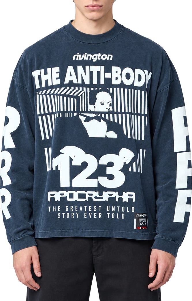 The anti-body vintage LS tee black