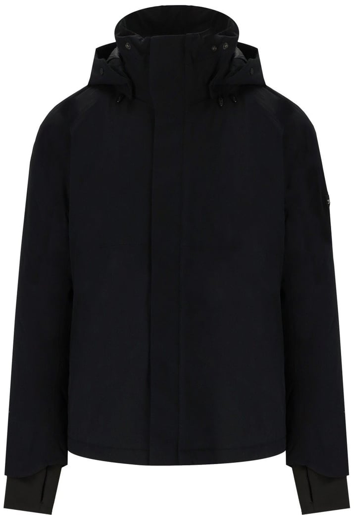 Weryk Black Blue Hooded Jacket Black