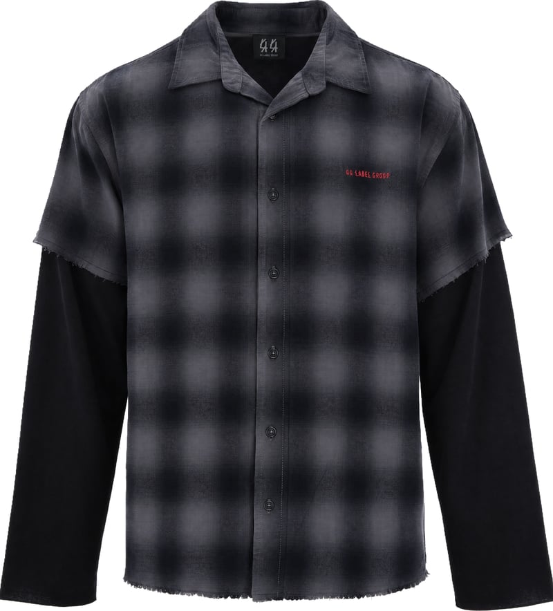 Shirts Overdye Gray High Risk Red Pat