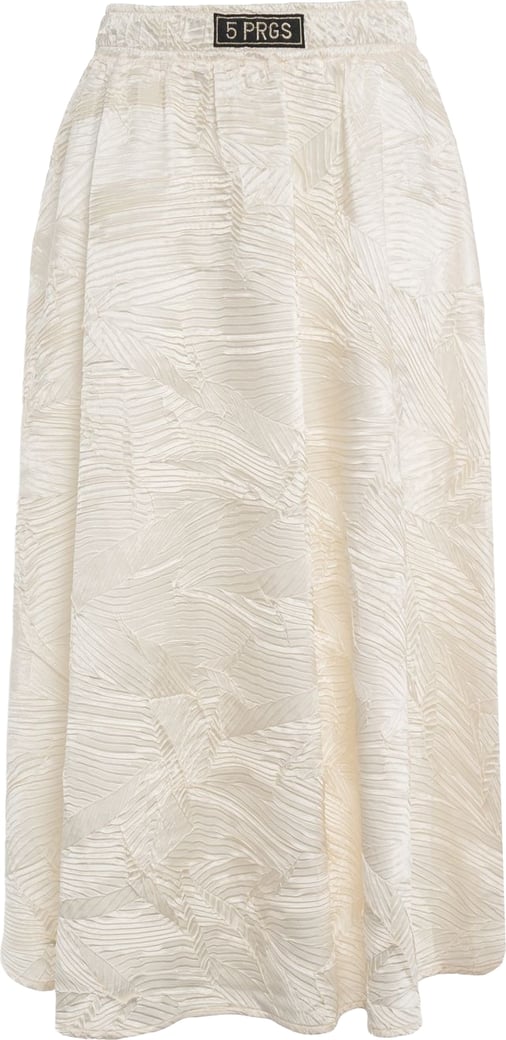 Midi skirt with logo details