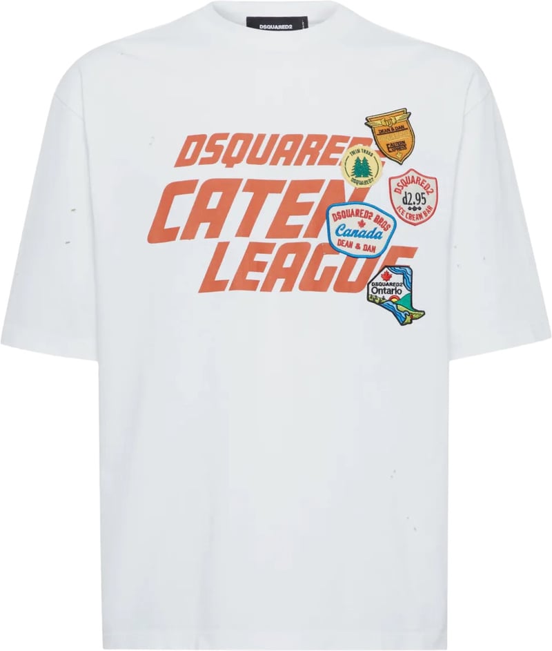 Relaxed Fit White Graphic T-Shirt
