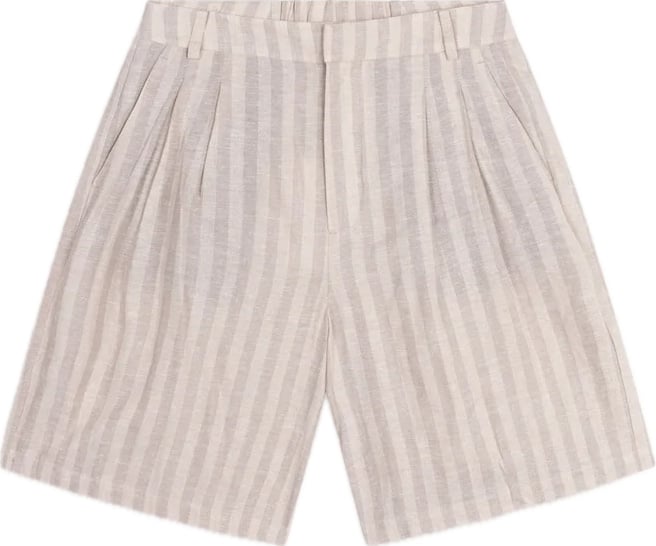 korte broek beige strepen