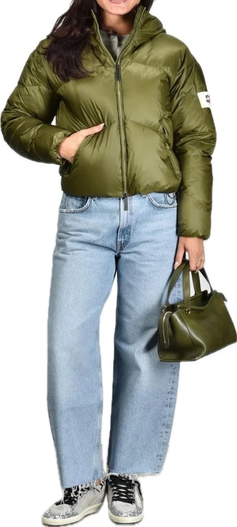 groene donsjas