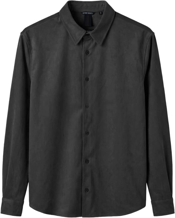 Overhemd Suede zwart