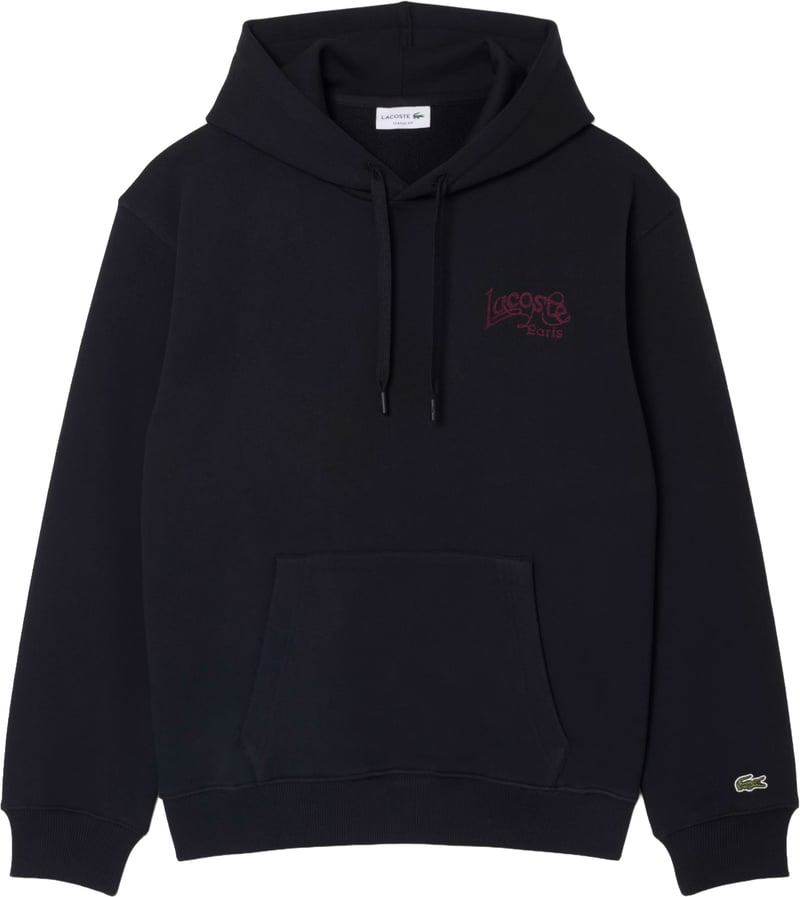 zwarte hoodie rood logo