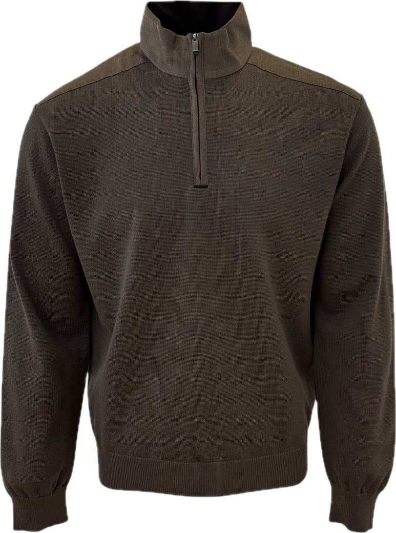 zippullover bruin summerwool