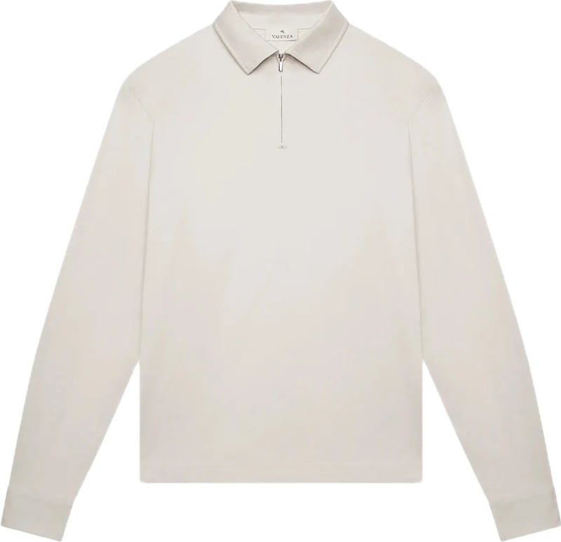 Supima zippolo ls pearl grey