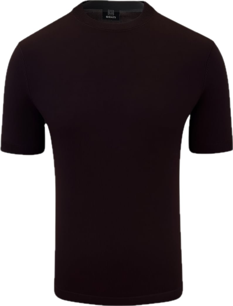 T-shirt donker bordeaux